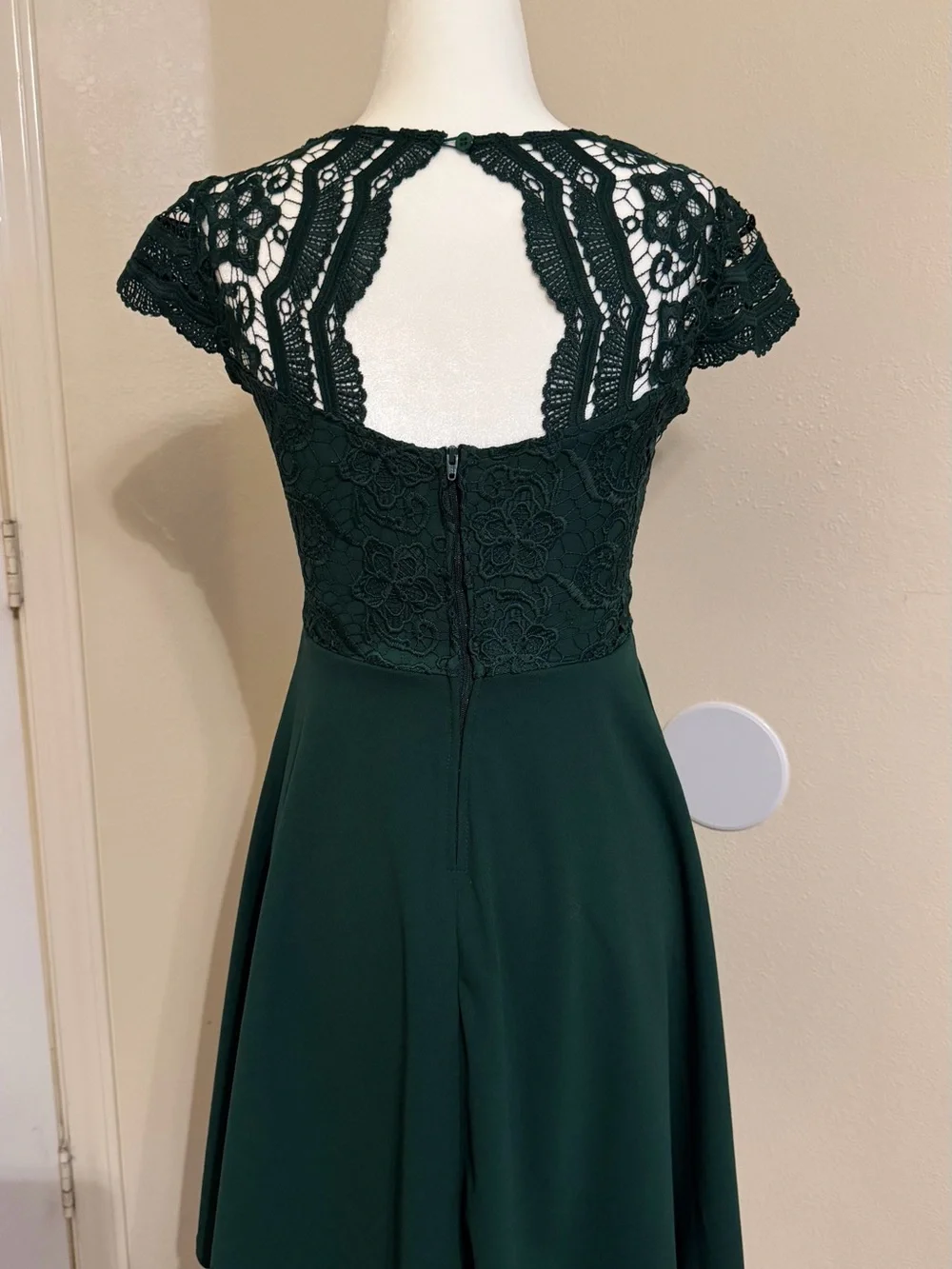 Rare Editions Green Lace Dress